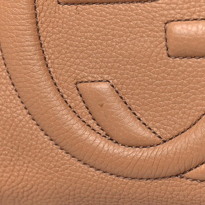 Gucci Pebbled Calfskin Large Soho Hobo Camelia 11 of 12