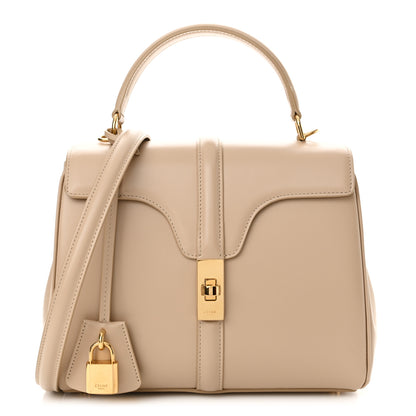 Celine Satinated Calfskin Small 16 Top Handle Bag Nude 1 of 12