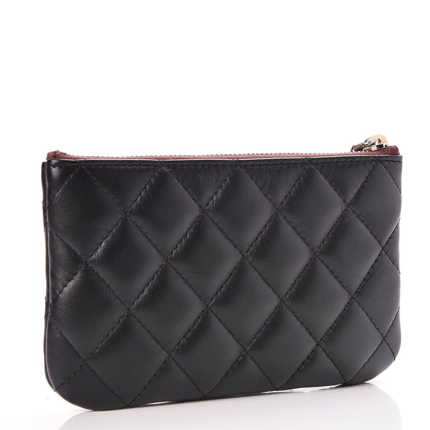 Chanel Lambskin Quilted Small Cosmetic Case Black 3 of 8