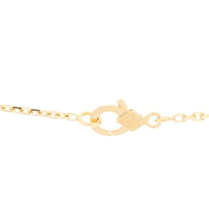 Van Cleef & Arpels 18K Yellow Gold Mother of Pearl Sweet Alhambra Pendant Necklace 4 of 7