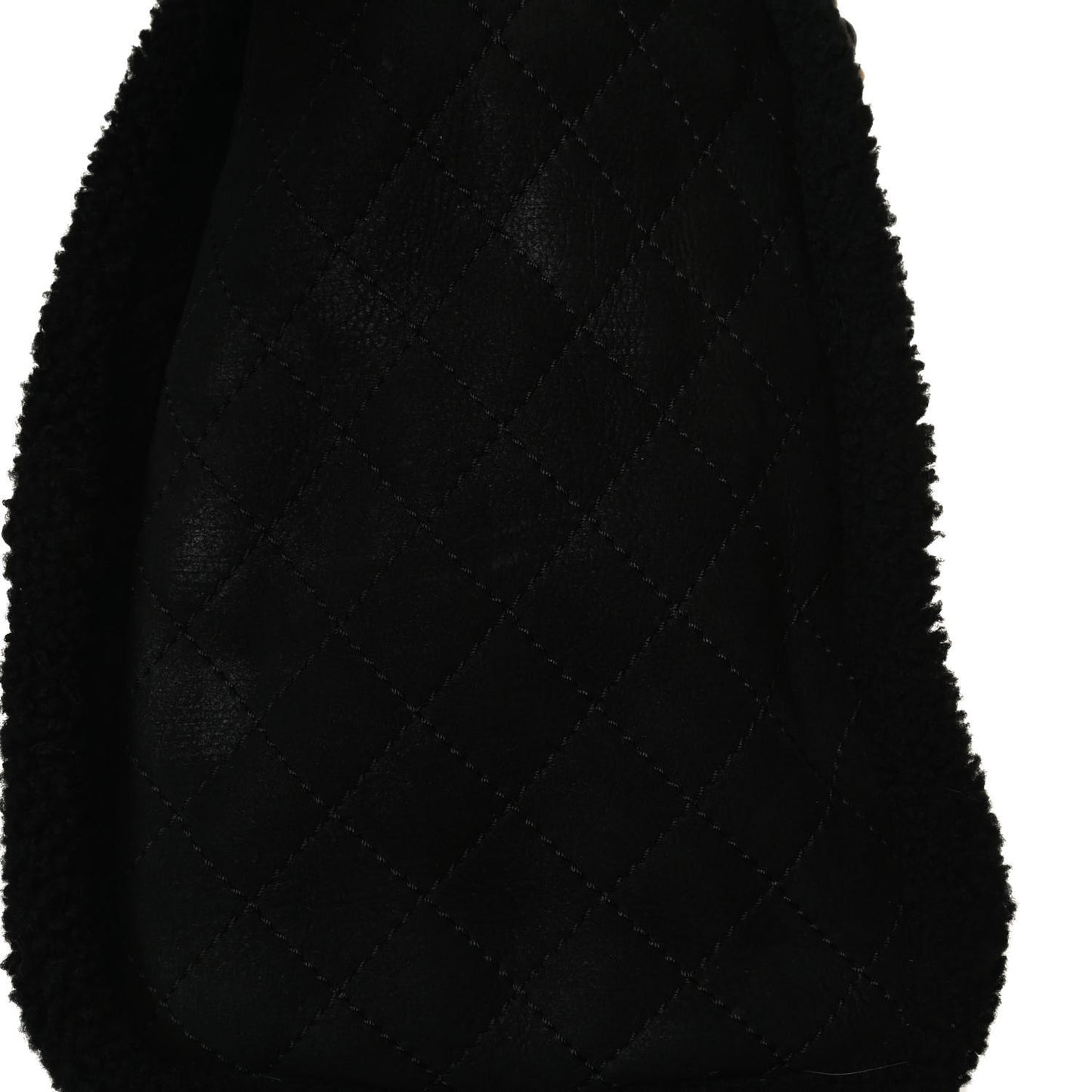 Shearling Large Deauville Tote Black