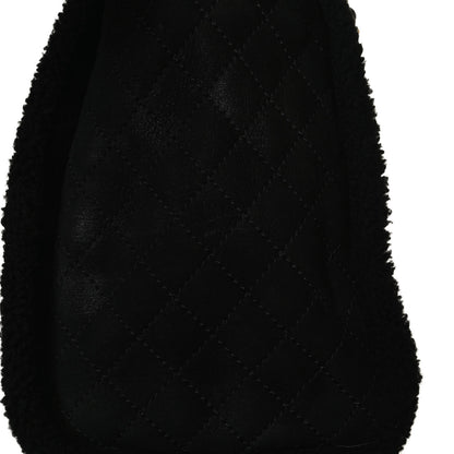 Chanel Shearling Large Deauville Tote Black 16 of 19