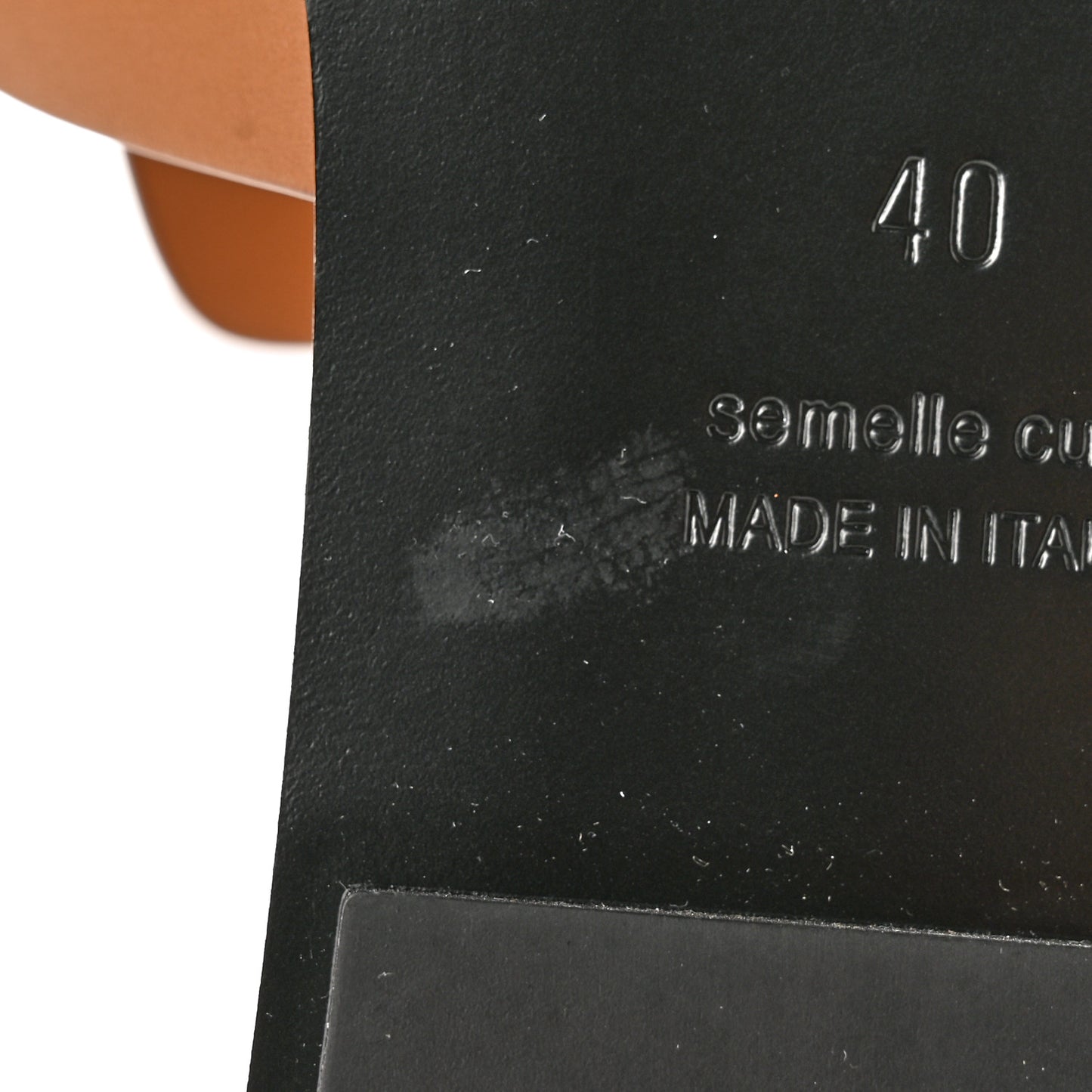 Calfskin Womens Galerie Sandals 40 Gold