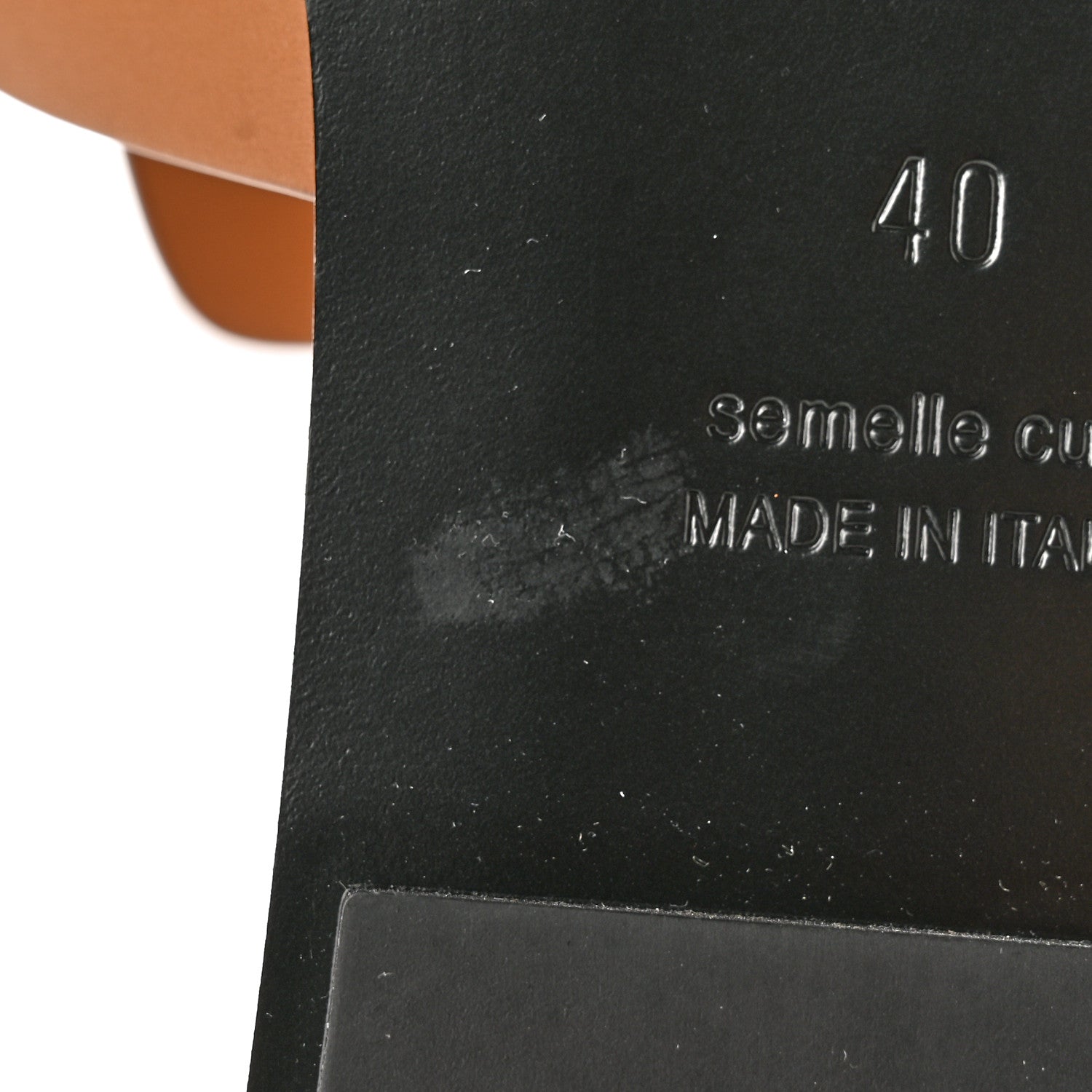 Hermes Calfskin Womens Galerie Sandals 40 Gold 10 of 11