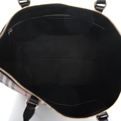 Burberry Haymarket Check Small Salisbury Tote Chocolate 5 of 7