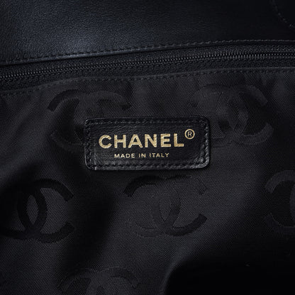 Chanel Straw Raffia Tote Black 6 of 10