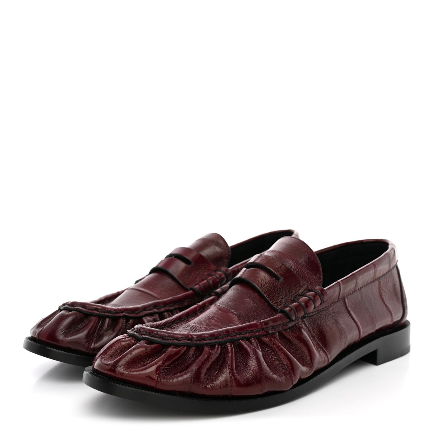 Supple Eel Le 15 Loafer Penny Slippers 39.5 Burgundy