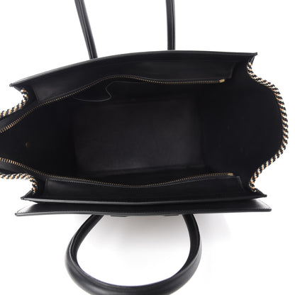 Celine Twill Smooth Calfskin Mini Luggage Dune Black 5 of 10