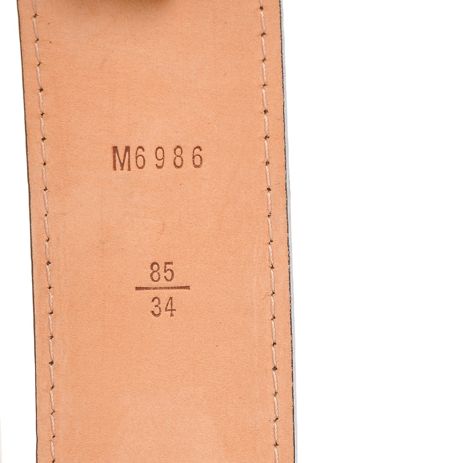 Louis Vuitton Monogram LV Cut Belt 85 34 4 of 8