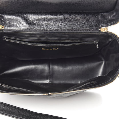 Chanel Caviar Quilted Vanity Train Case Shoulder Bag Black 5 of 22