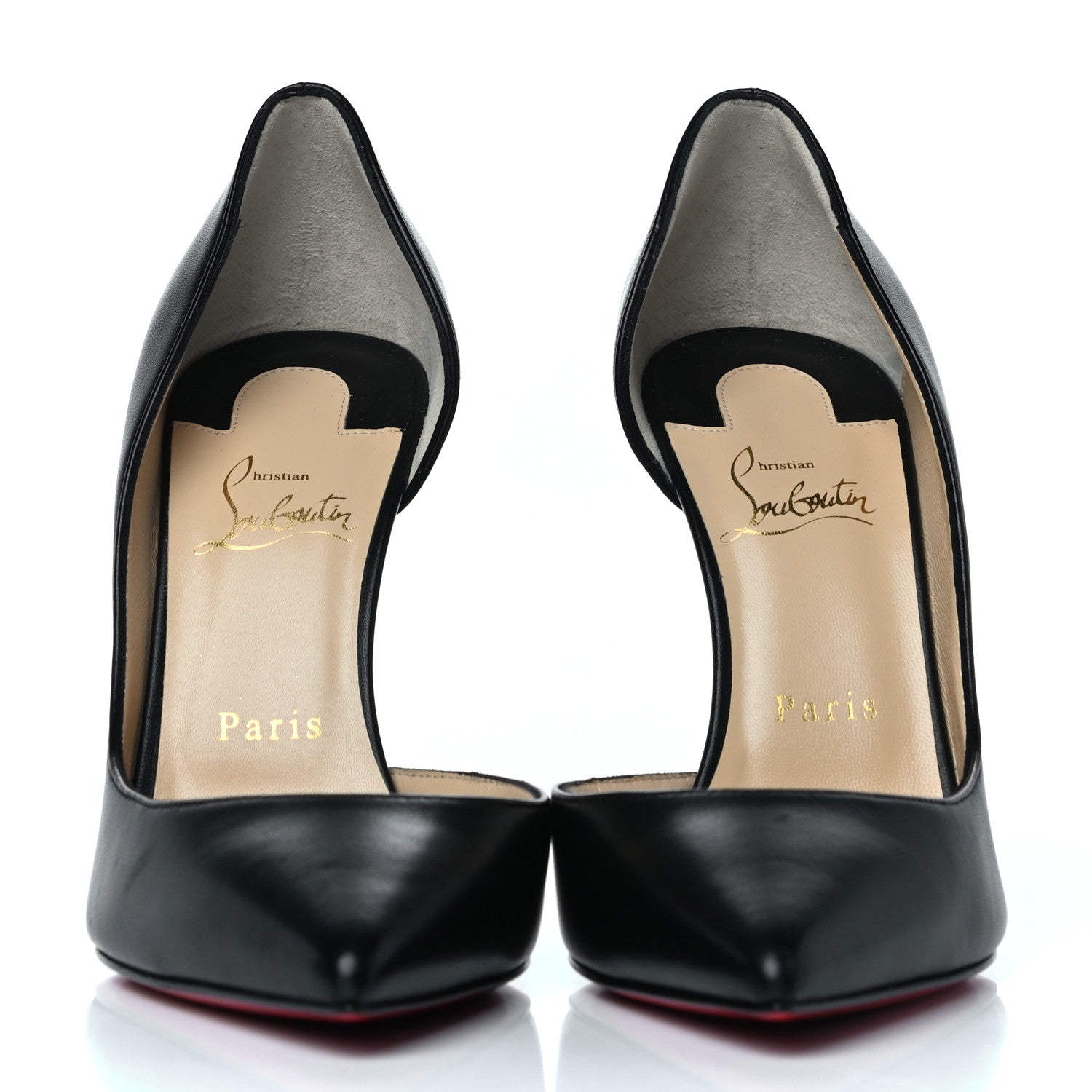 Christian Louboutin Shiny Nappa Iriza 100 Pumps 39 Black 4 of 24