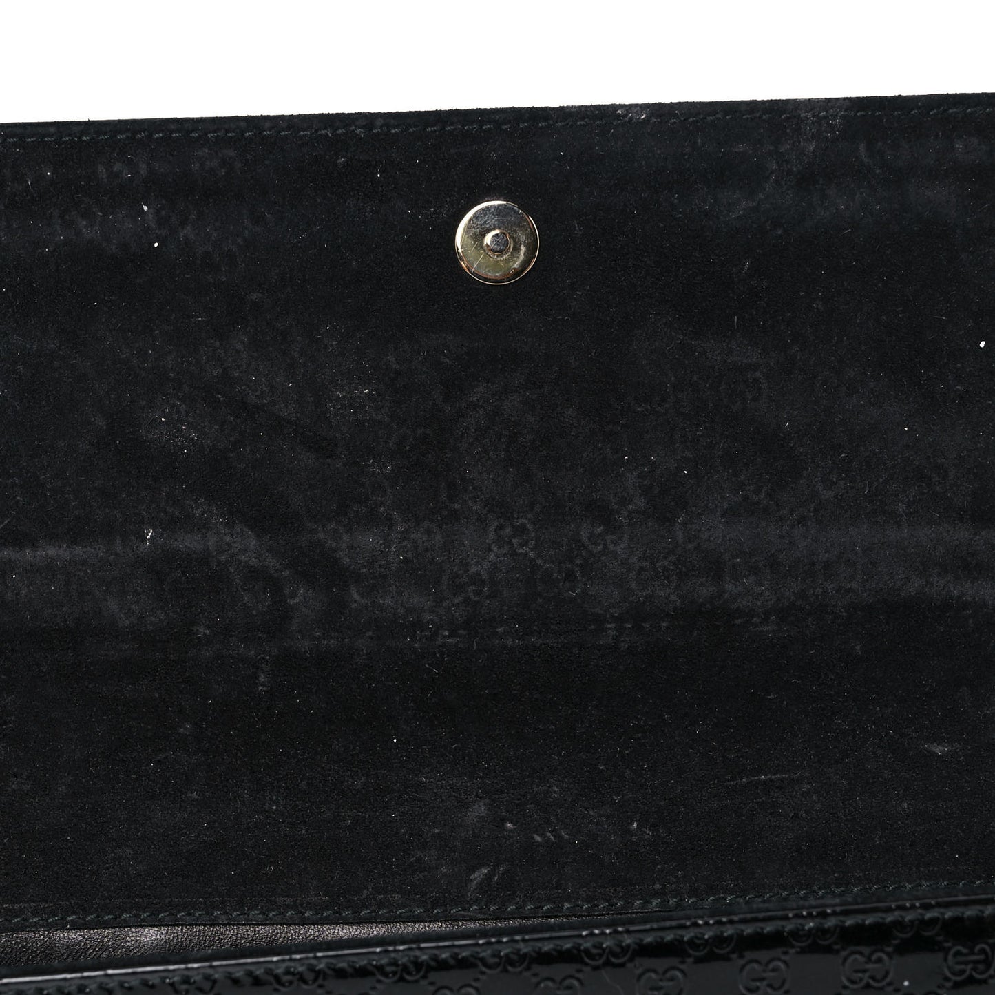 Patent Microguccissima Small Broadway Clutch Black