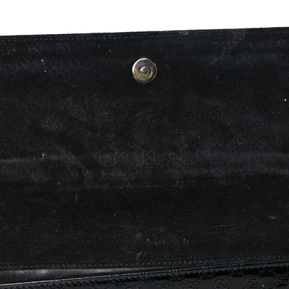 Gucci Patent Microguccissima Small Broadway Clutch Black 10 of 15