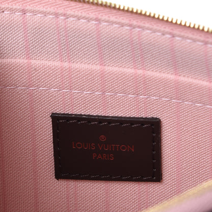 Louis Vuitton Damier Ebene Neverfull MM GM Pochette Rose Ballerine 6 of 8