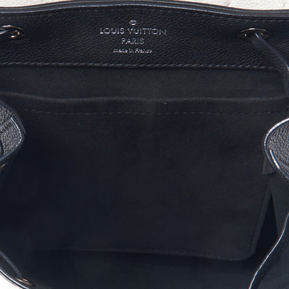 Louis Vuitton Calfskin Mechanical Flowers Lockme Backpack Black White 6 of 8
