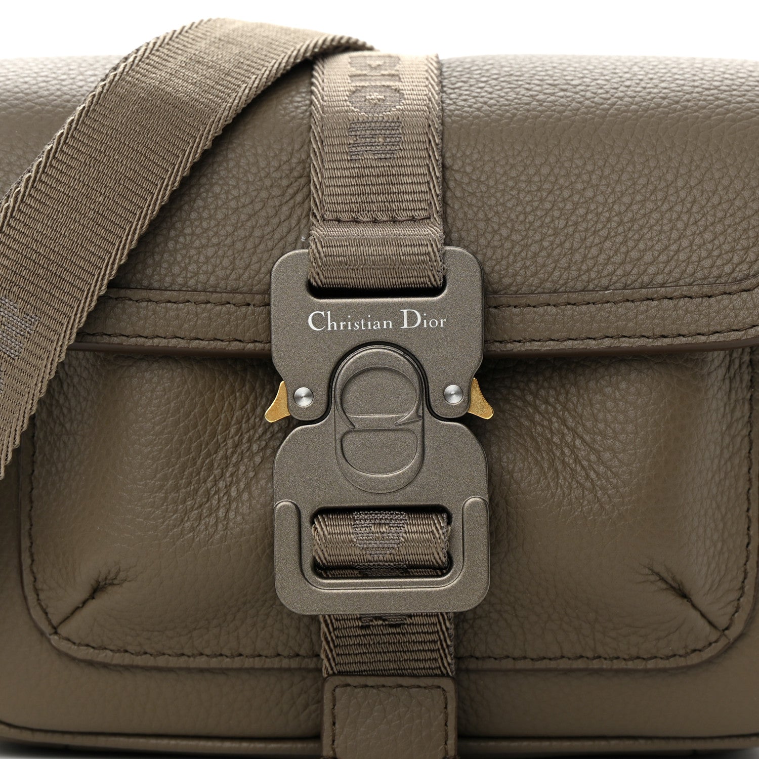 Christian Dior Grained Calfskin Mini Hit The Road Bag Brown 8 of 12