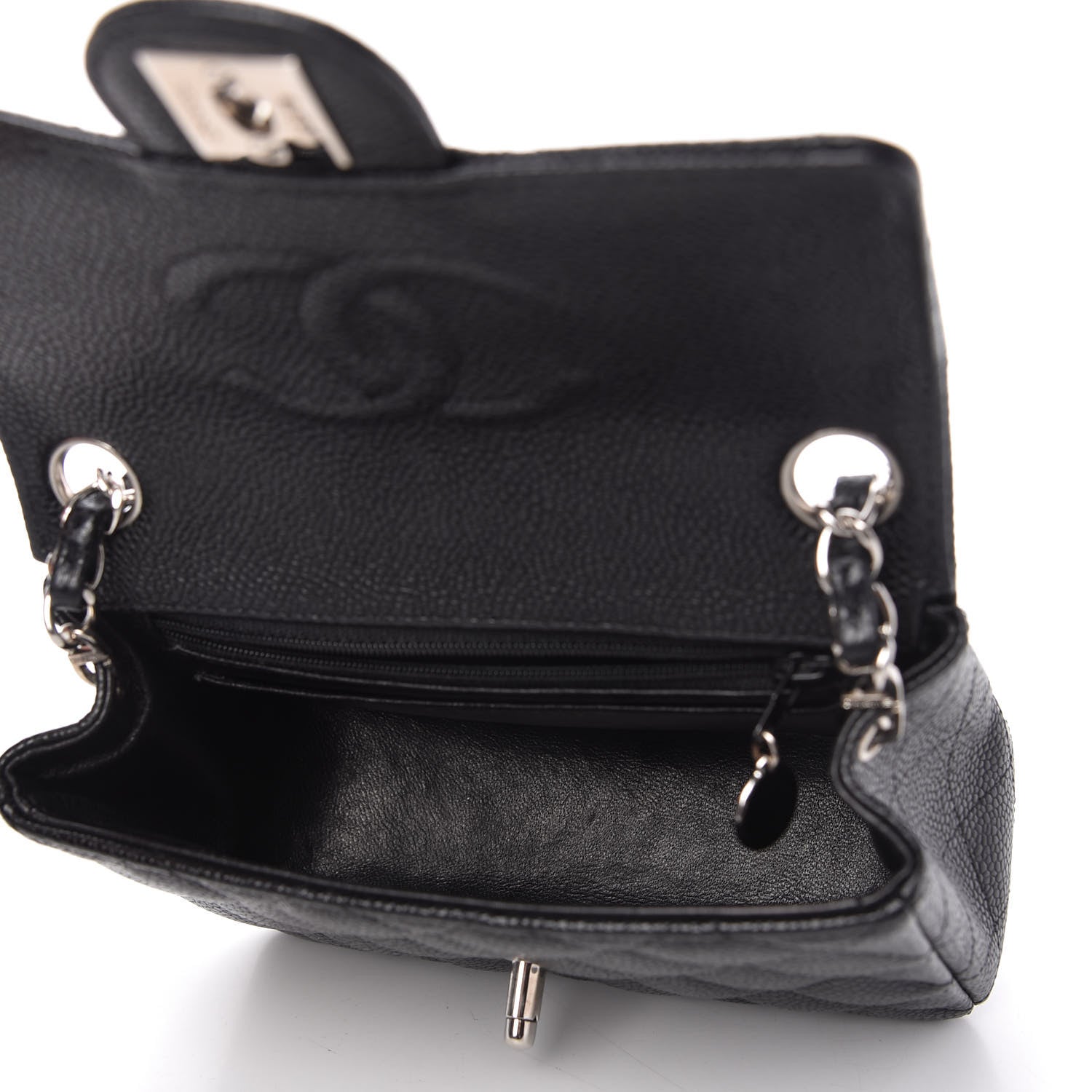 Chanel Caviar Quilted Mini Square Flap Black 5 of 10