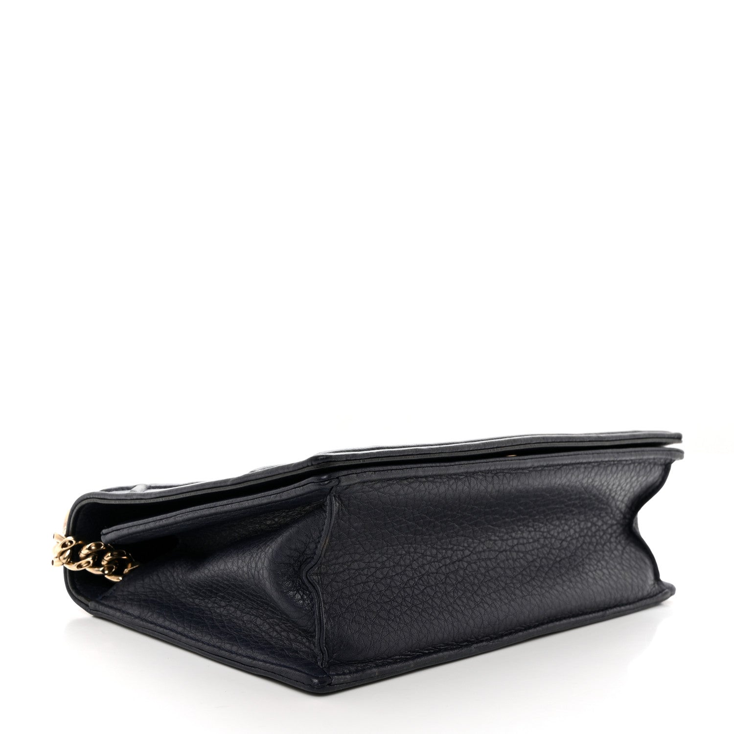 Christian Dior Grained Calfskin Medium Diorama Flap Bag Indigo Blue 4 of 10