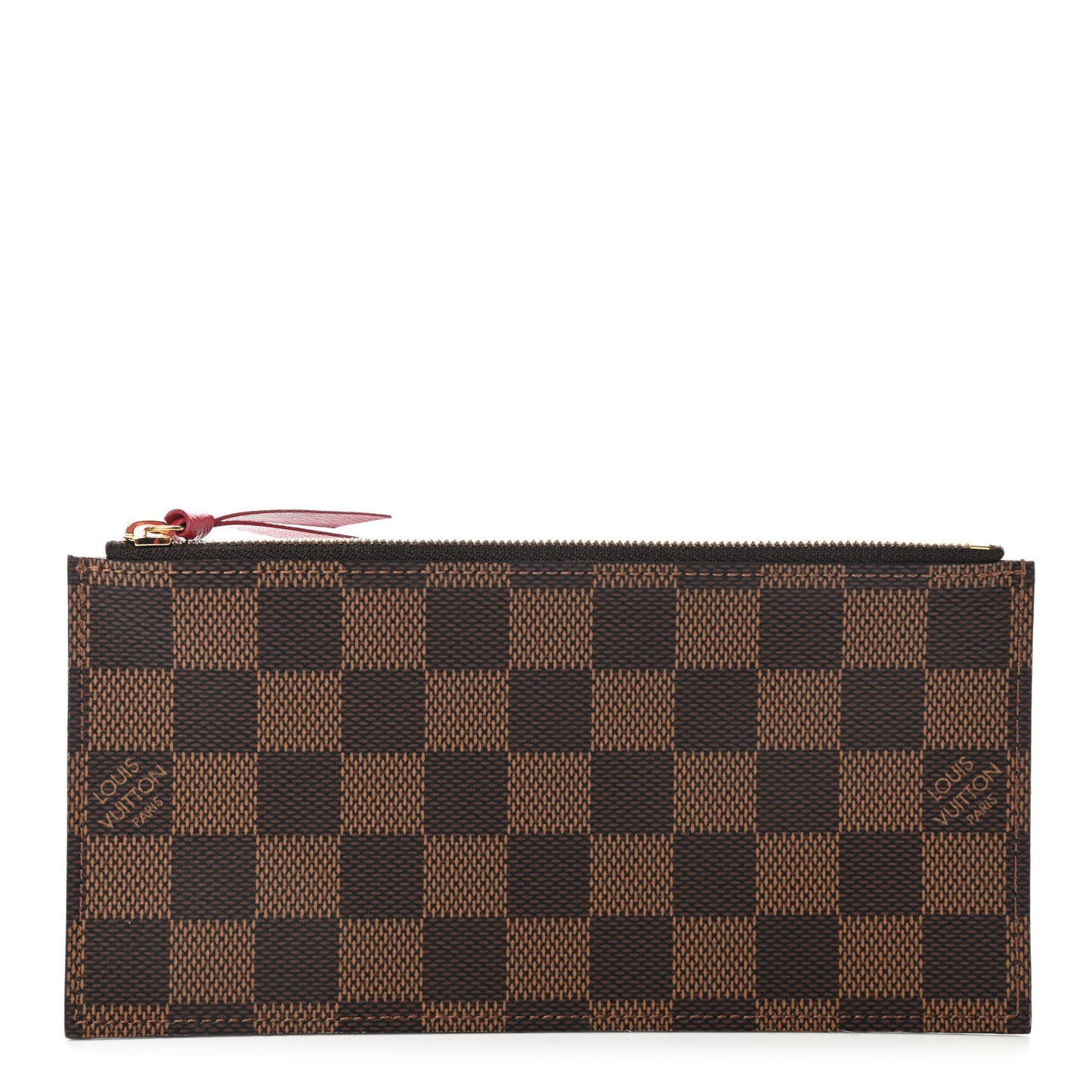 Damier Ebene Felicie Chain Wallet Zippered Insert