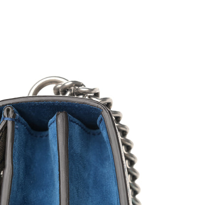 Gucci GG Supreme Monogram Blooms Small Dionysus Shoulder Bag Beige Navy Vintage Blue 15 of 18