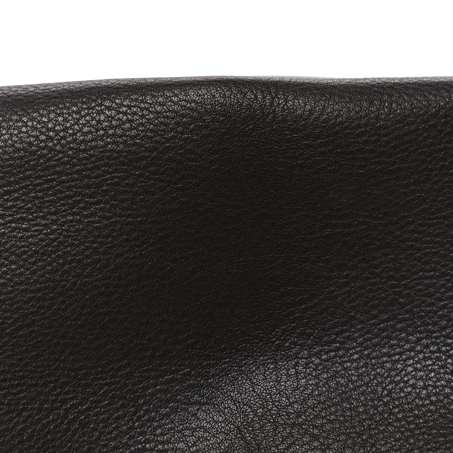 Grained Calfskin Bourse Clutch Dark Brown