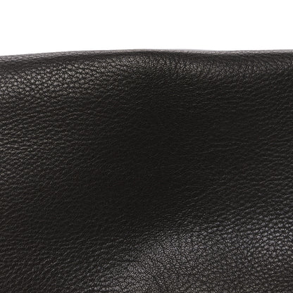 The Row Grained Calfskin Bourse Clutch Dark Brown 7 of 9