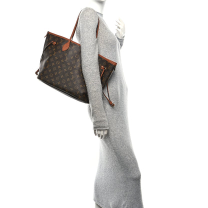 Louis Vuitton Monogram Calfskin Neo Neverfull Inside Out MM Tan 2 of 18