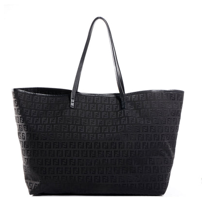 Fendi Zucchino Large Shopper Tote Black 1 of 7