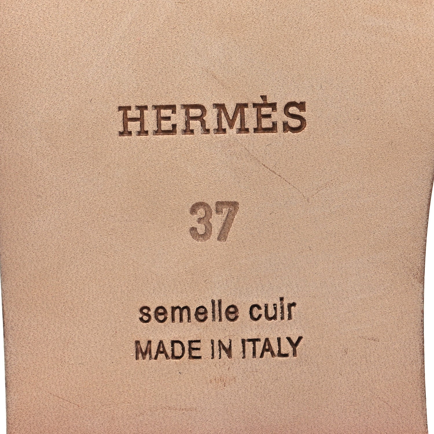 Hermes Ostrich Oran Sandals 37 Jasper Rouge 7 of 8