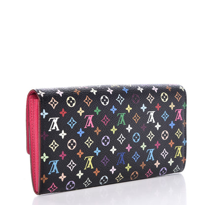 Louis Vuitton Monogram Multicolor Sarah Wallet Black Grenade 3 of 13