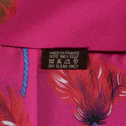 Hermes Silk Brazil Maxi Twilly Fuchsia 4 of 6