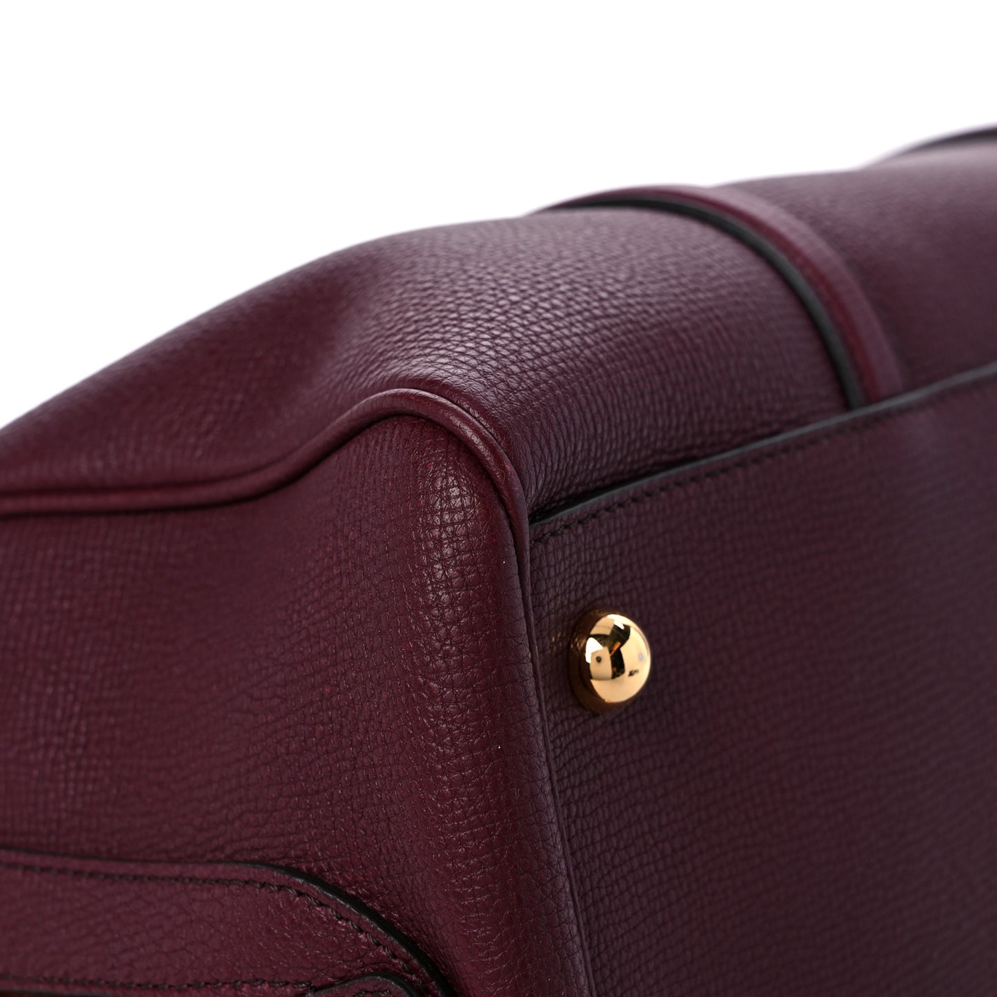 Derby Calfskin Medium Alchester Bowling Bag Mahogany Red