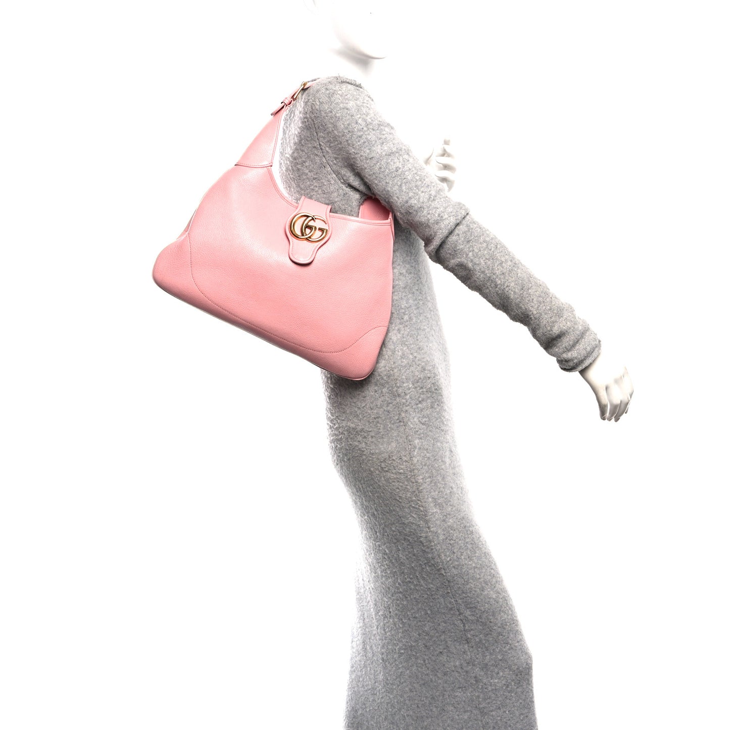 Goatskin Medium Aphrodite Shoulder Bag Wild Rose