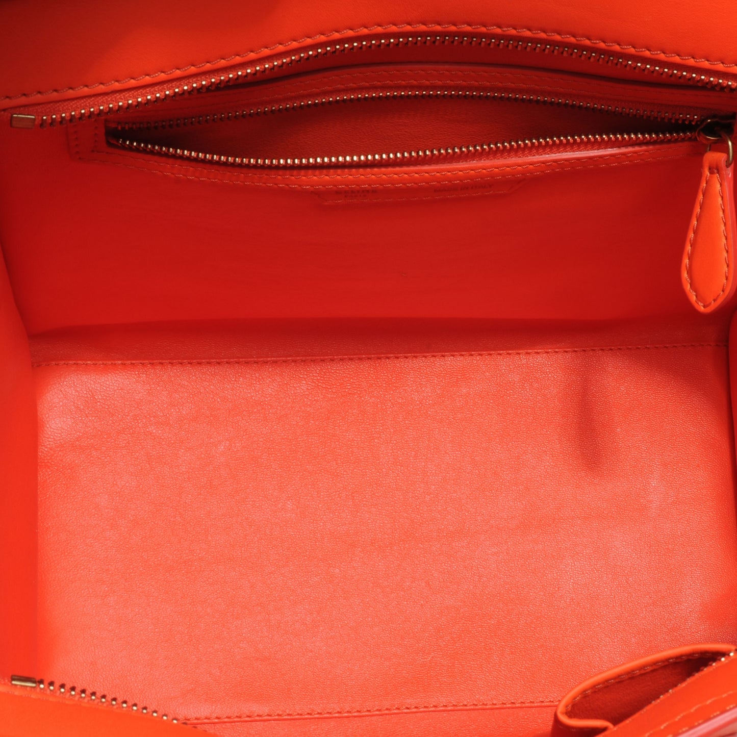 Smooth Calfskin Mini Luggage Bright Orange