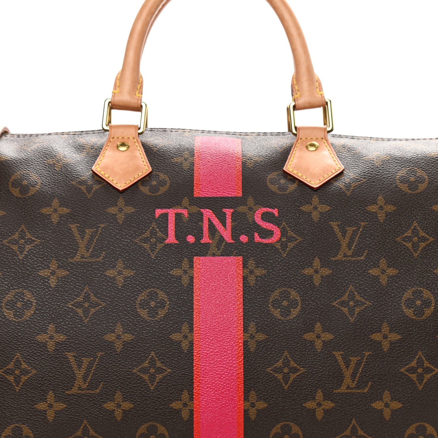 Monogram My LV Heritage Speedy Bandouliere 40 Fuchsia Rouge