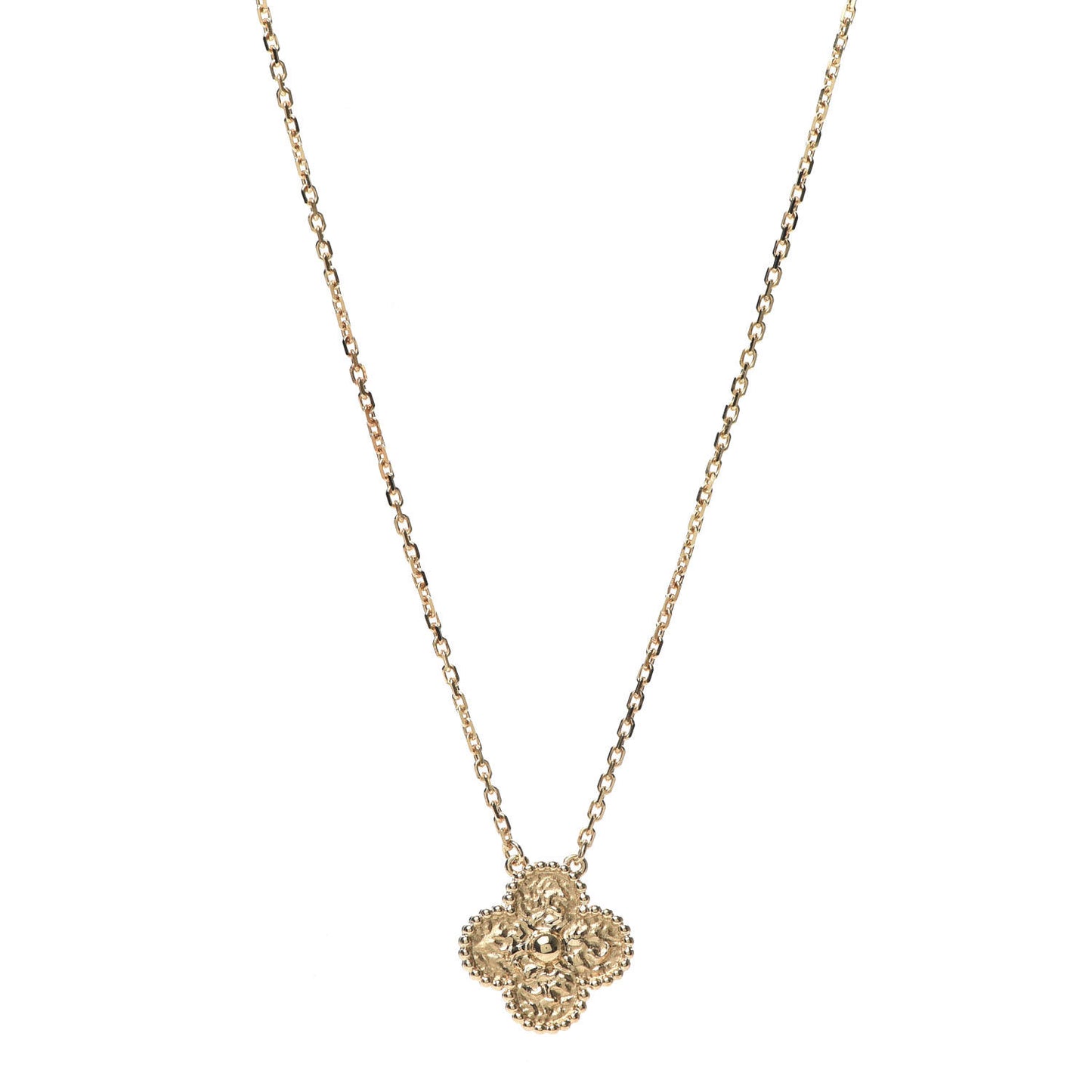 18K Yellow Gold Vintage Alhambra Pendant Necklace