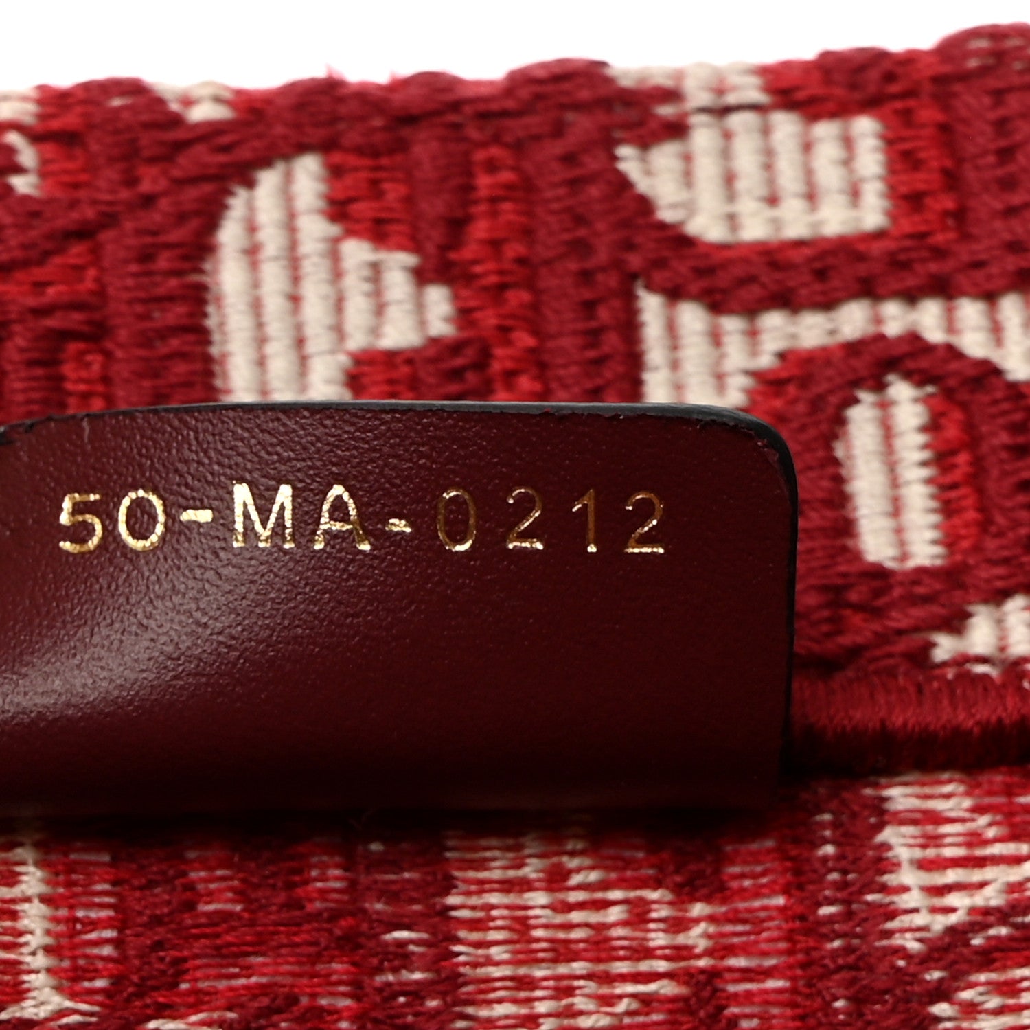 Christian Dior Oblique Small Book Tote Burgundy Multicolor 7 of 10
