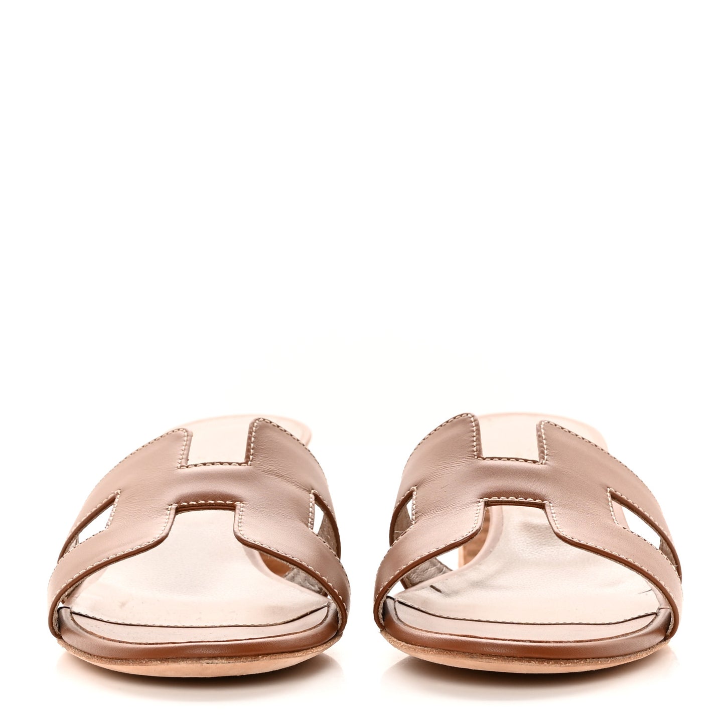 Calfskin Oasis Sandals 37.5 Gold