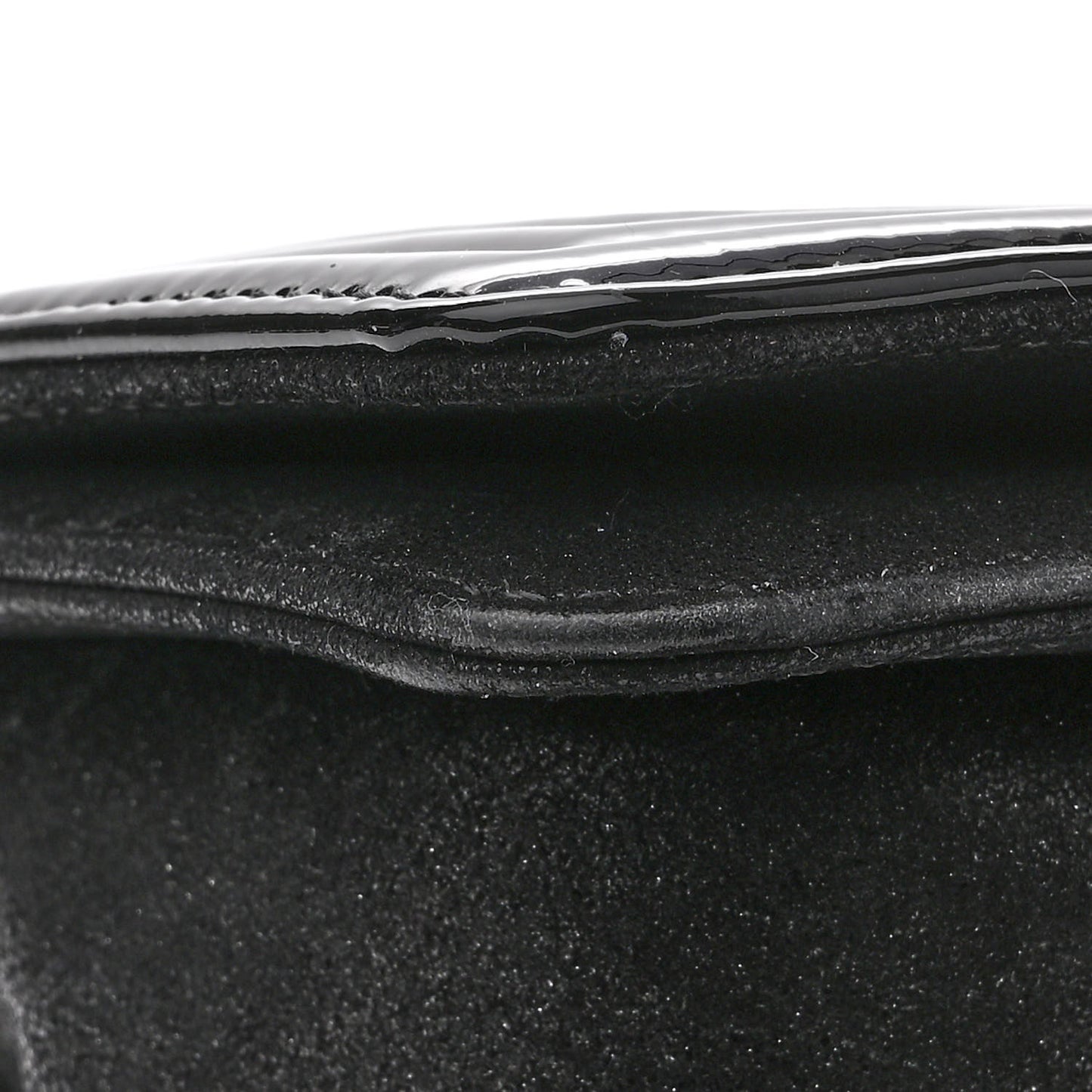 Patent Iridescent Calfskin Sequin Medium Boy Flap Bag Black