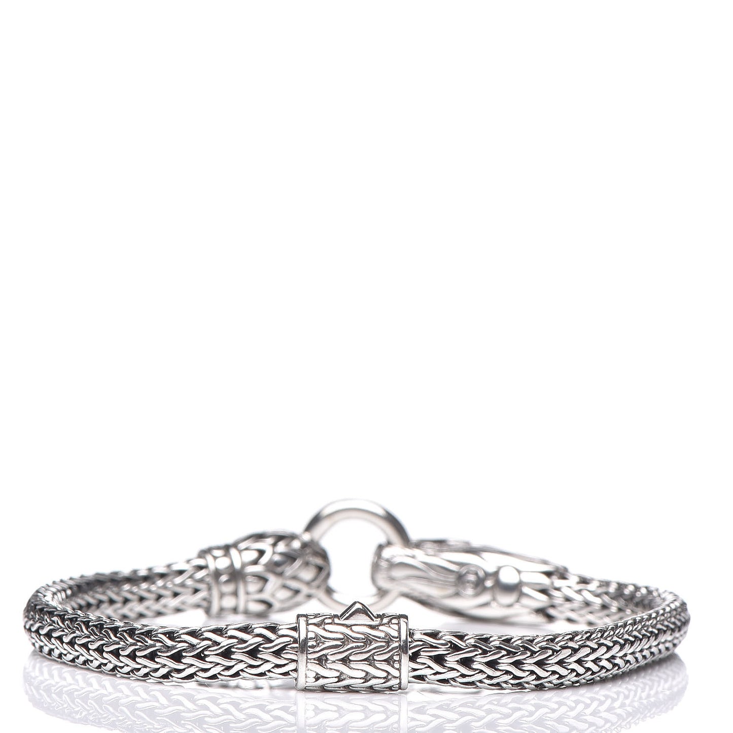 Sterling Silver 18K Yellow Gold Dragon Head Bracelet