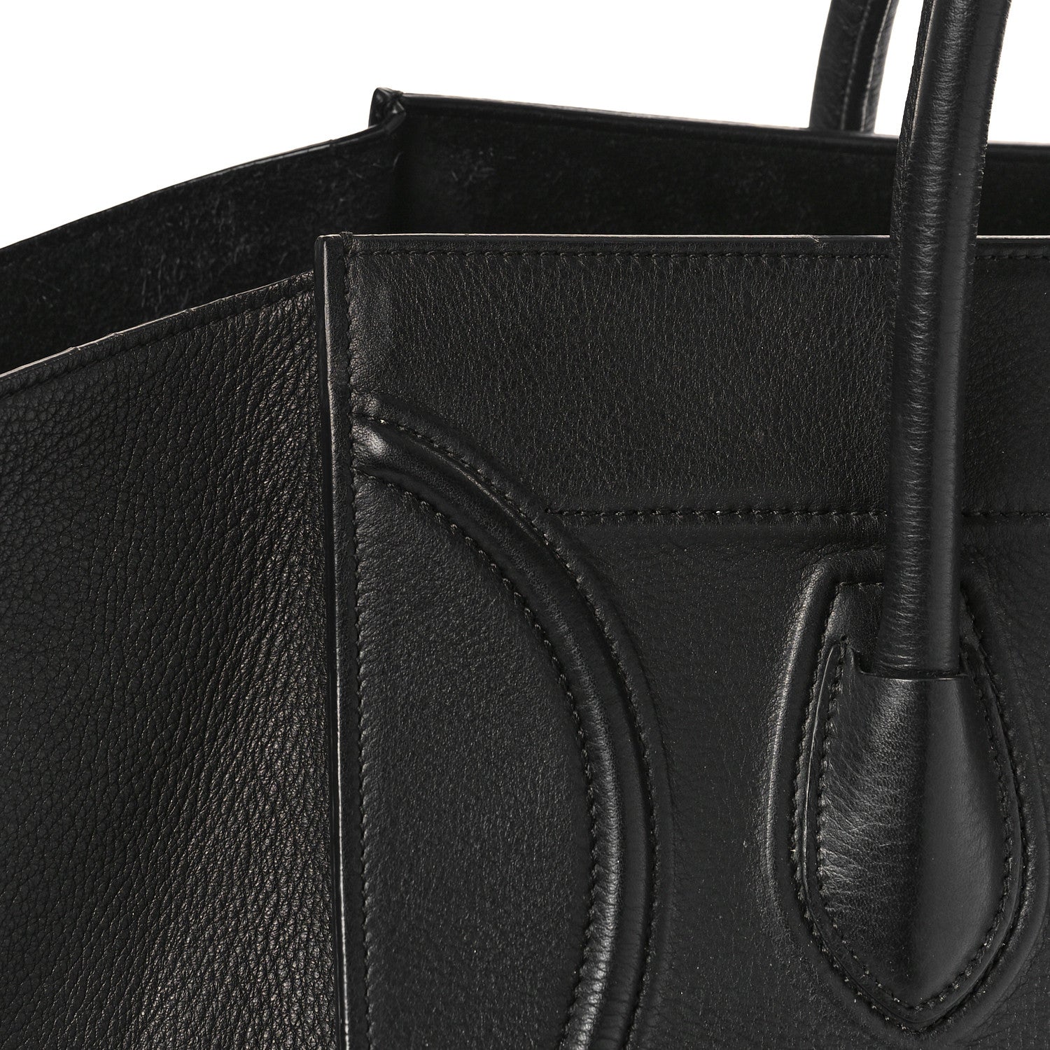 Celine Supple Calfskin Medium Phantom Luggage Black 11 of 13