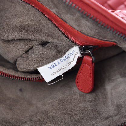 Bottega Veneta Nappa Intrecciato Nodini Crossbody Messenger Red 12 of 29