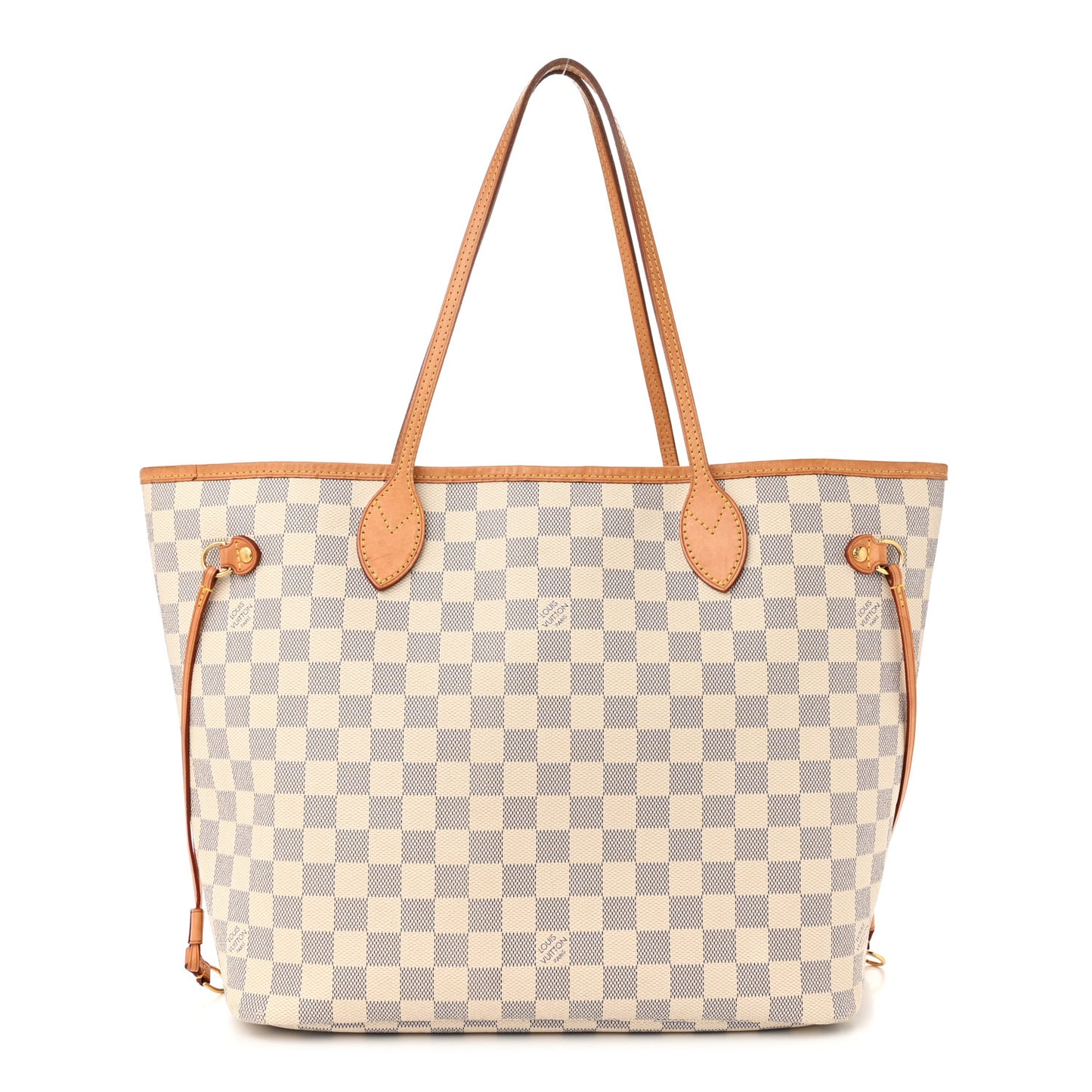 Damier Azur Neo Neverfull MM Rose Ballerine