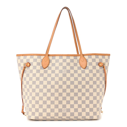 Louis Vuitton Damier Azur Neo Neverfull MM Rose Ballerine 1 of 10