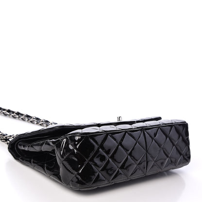 Chanel Patent Quilted Jumbo Double Flap Black 3 of 10