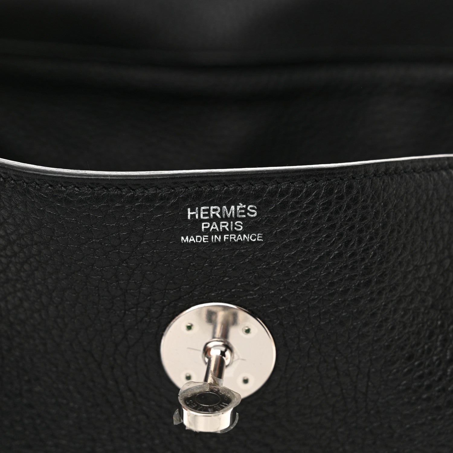 Hermes Taurillon Clemence Lindy 30 Black 6 of 11