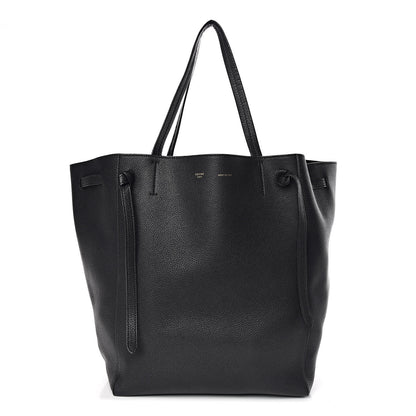 Celine Soft Grained Calfskin Medium Belt Cabas Phantom Black 1 of 11