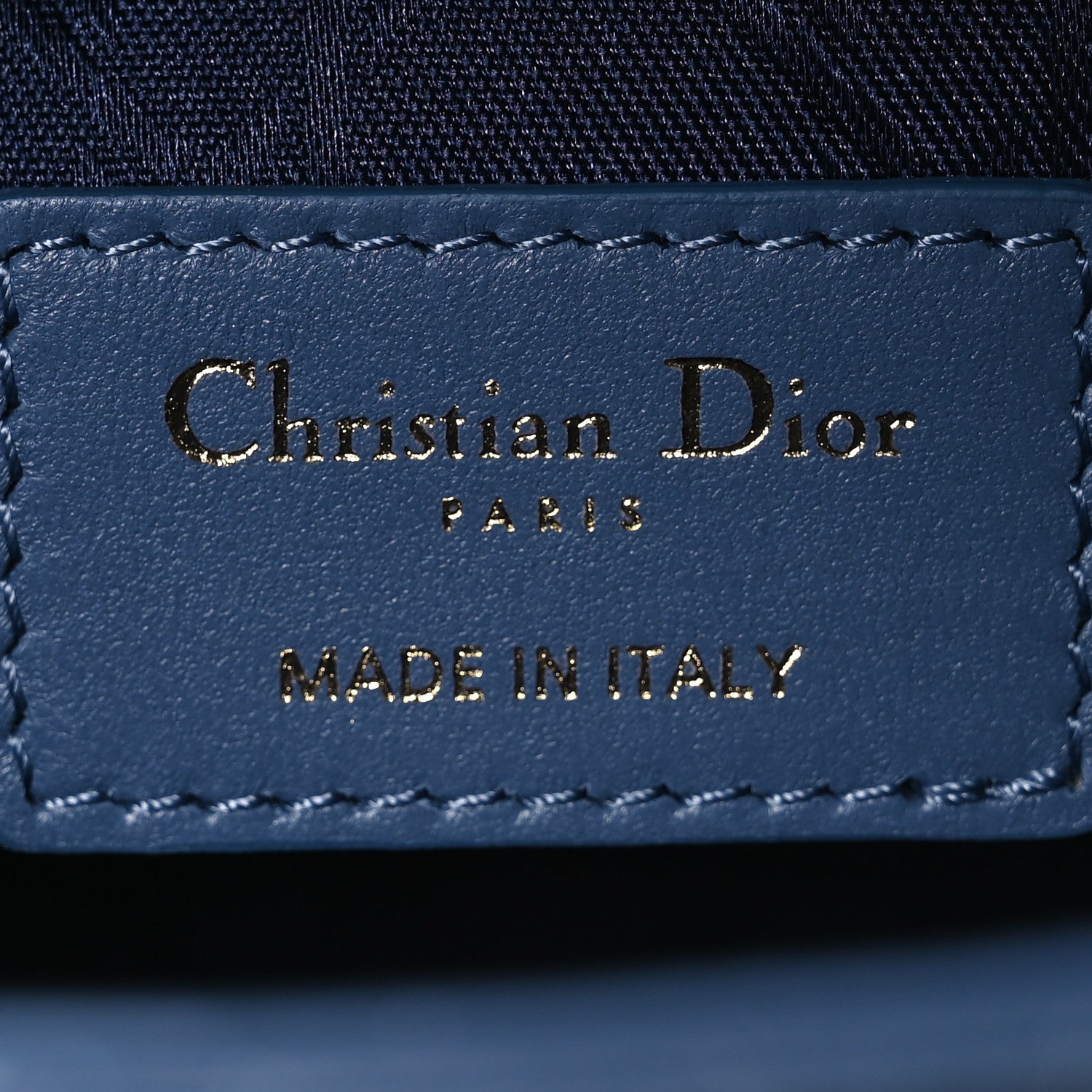 Christian Dior Lambskin Cannage Small My ABCDior Lady Dior Blue