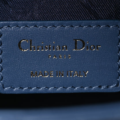 Christian Dior Lambskin Cannage Small My ABCDior Lady Dior Blue Denim 6 of 11