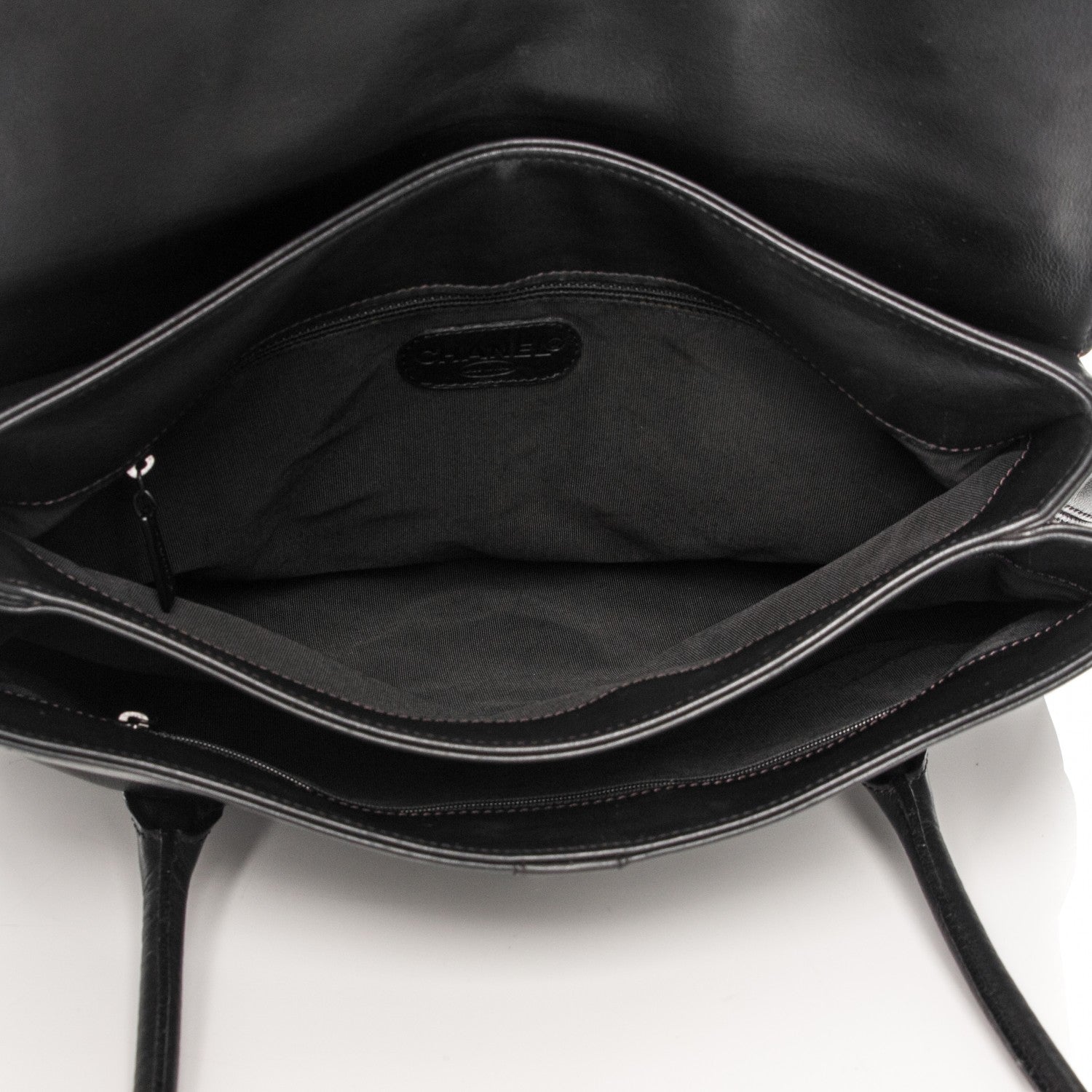 Chanel Calfskin Large Flap Tote Black 5 of 8